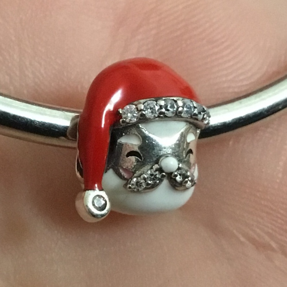 S925 Santa Christmas Charm Pandora Style